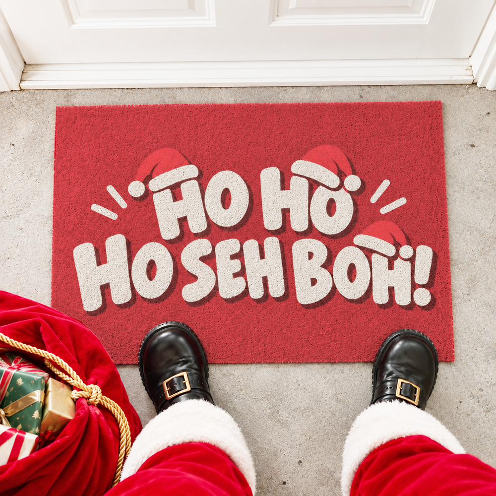 Pre-Order: HO SEH BOH Christmas Door Mat