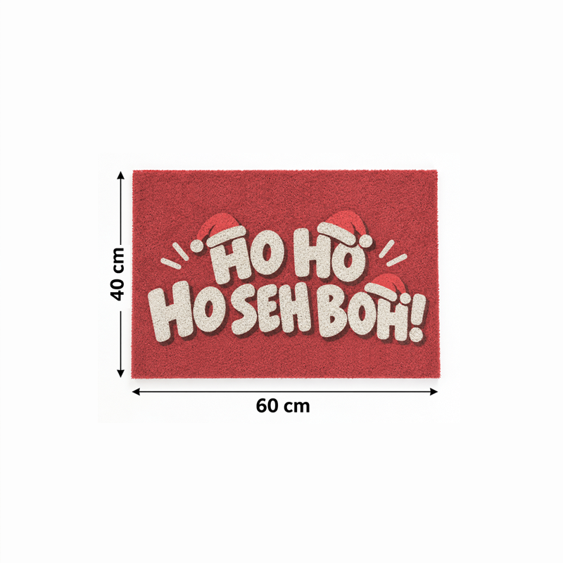 Pre-Order: HO SEH BOH Christmas Door Mat