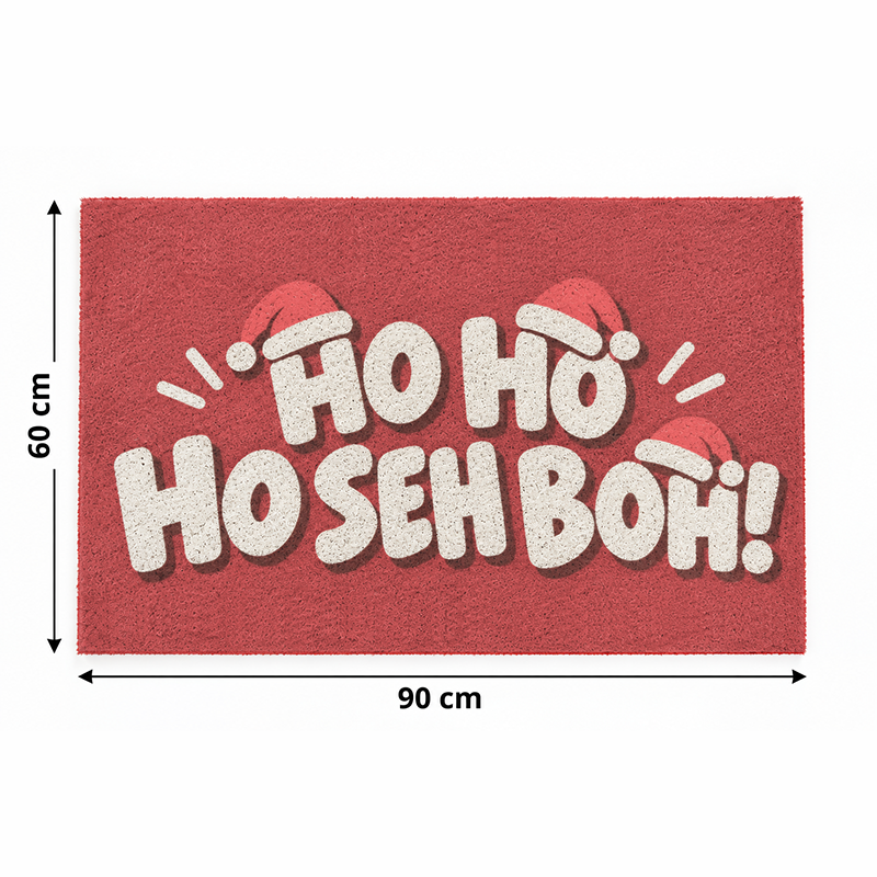 Pre-Order: HO SEH BOH Christmas Door Mat