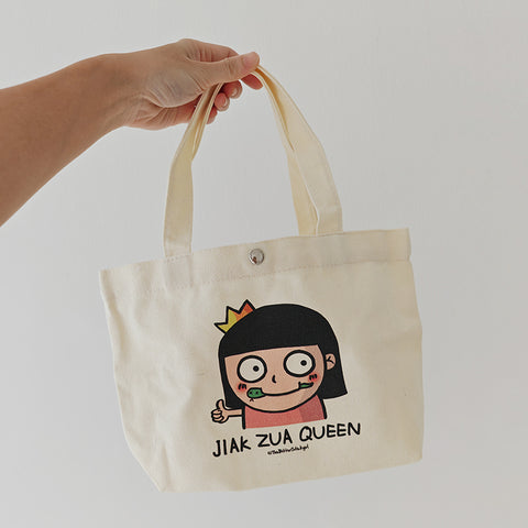 Canvas Lunch Bag - Jiak Zua Queen