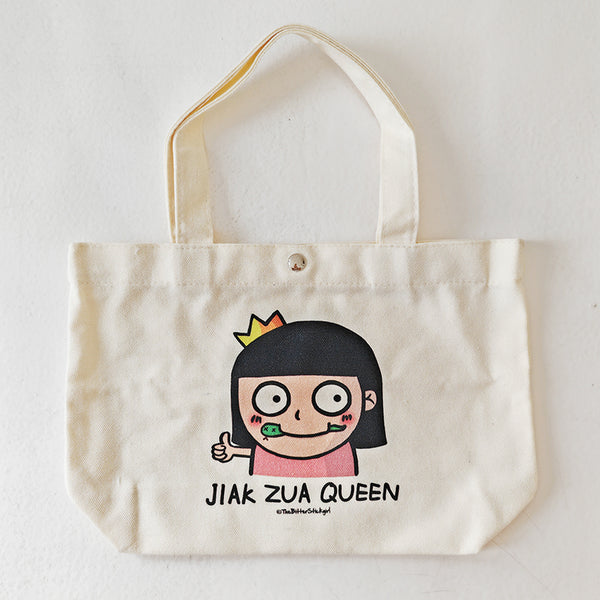 Canvas Lunch Bag - Jiak Zua Queen