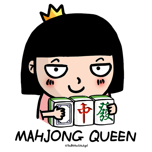 Canvas Lunch Bag - Mahjong Queen