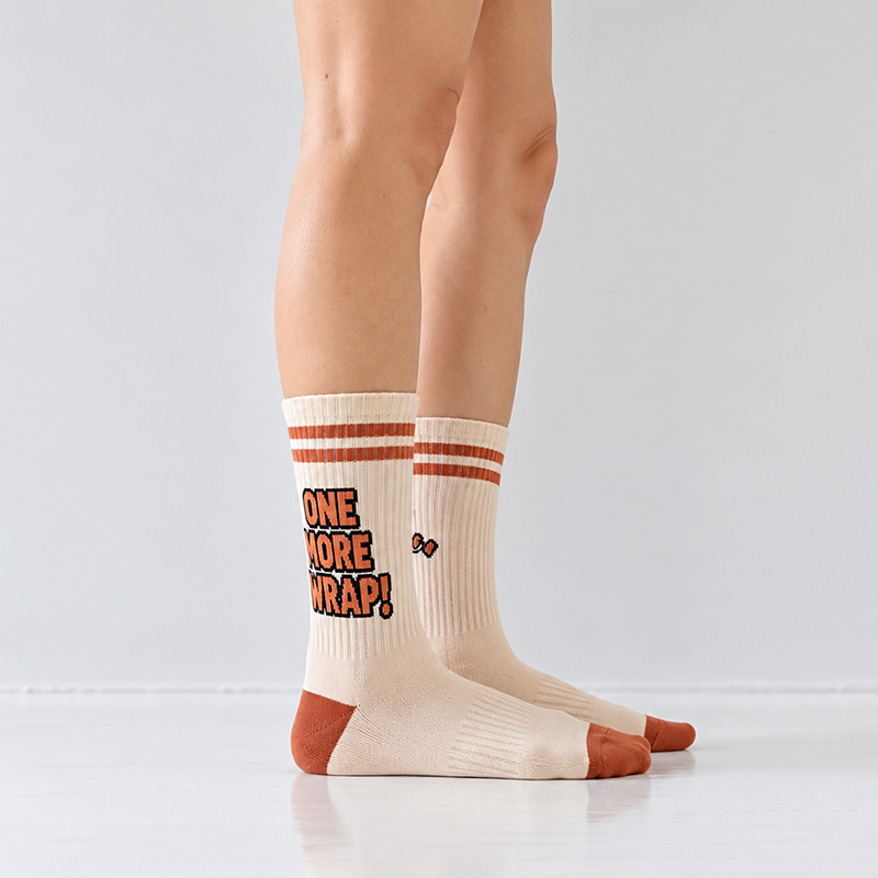One More Wrap! Crew Socks