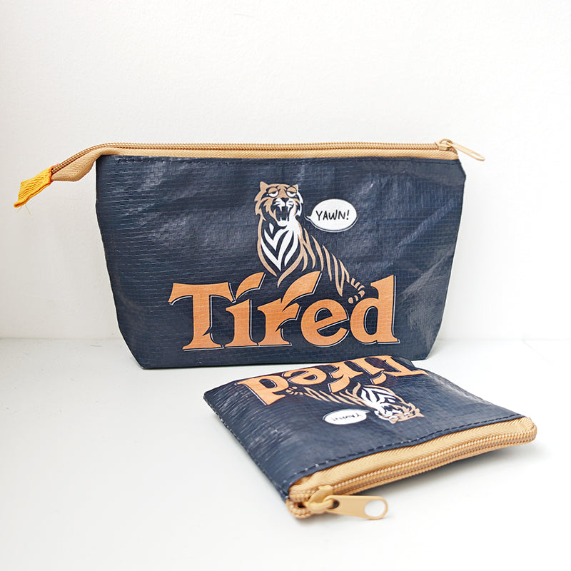 Tired Woven Pouch 2-Piece Set