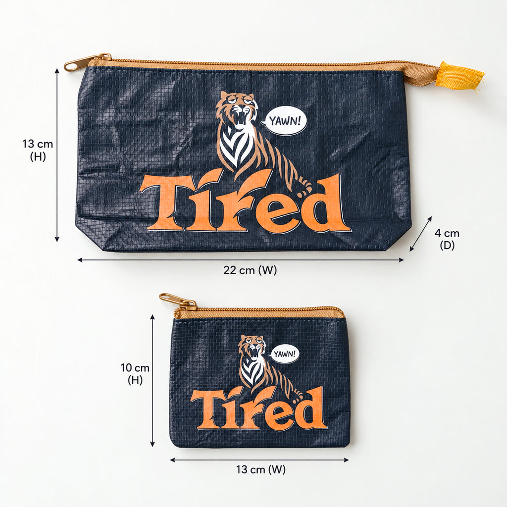 Tired Woven Pouch 2-Piece Set