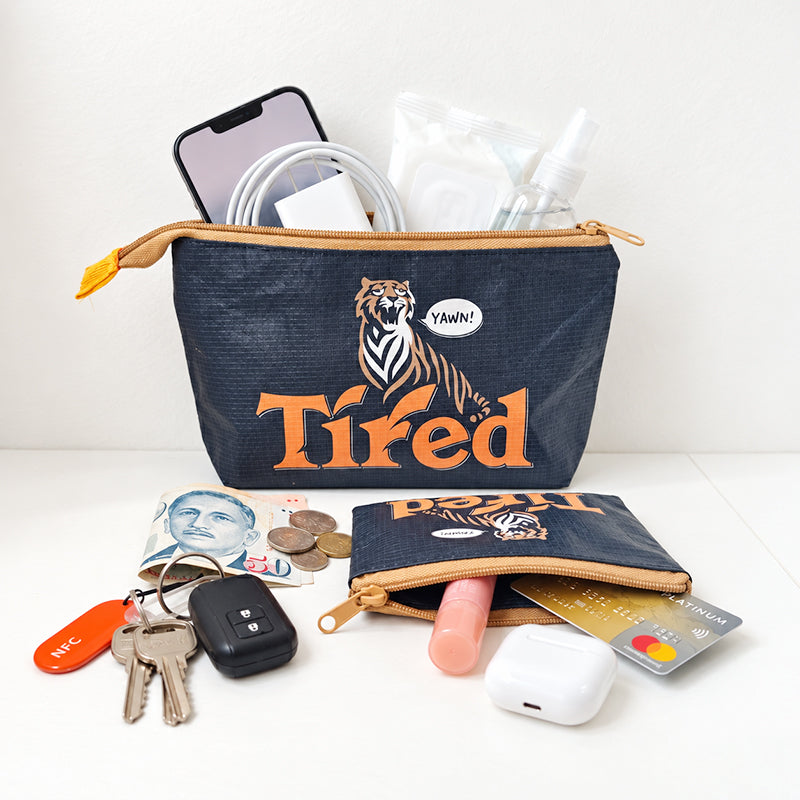 Tired Woven Pouch 2-Piece Set