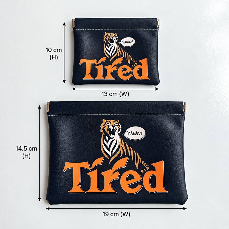 Tired Self-Closing Pouch 2-Piece Set