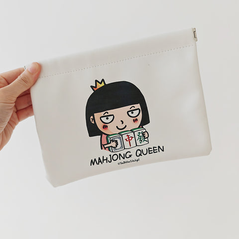 Self Closing Pouch - Mahjong Queen