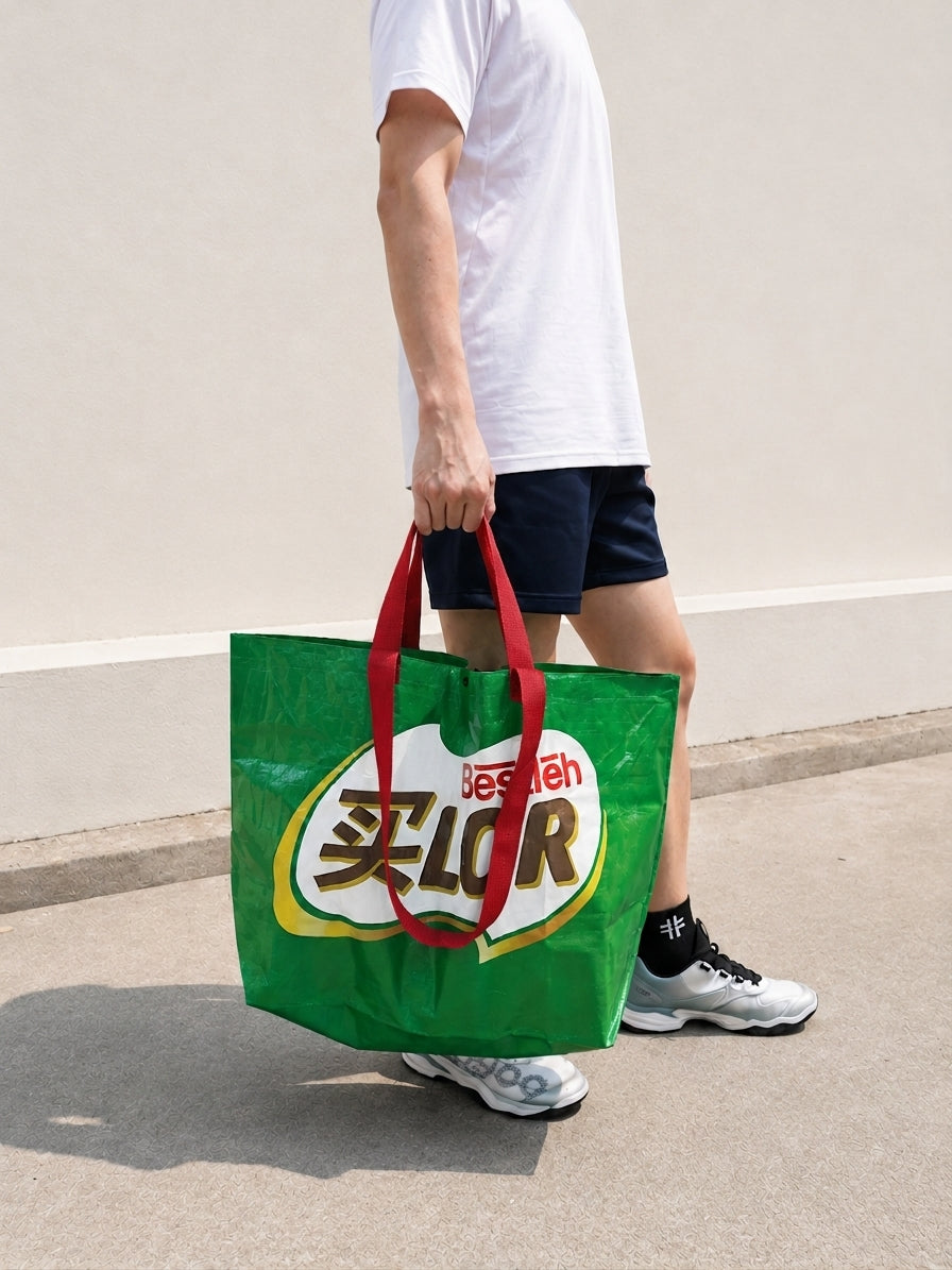 Buy-Lor Reusable Woven Bag V.2.0 (Red Straps)