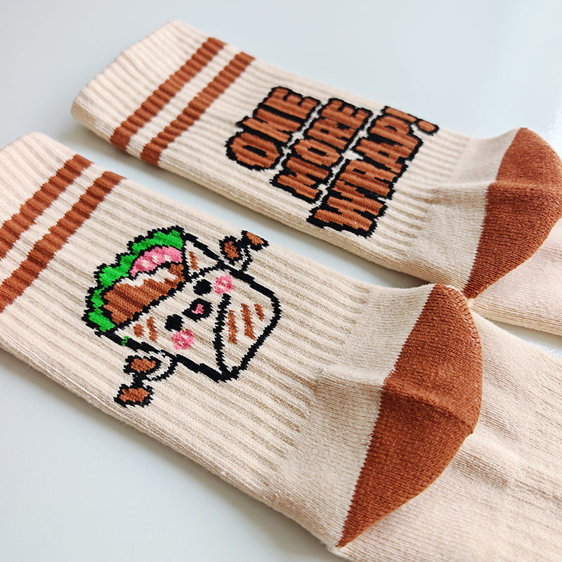 One More Wrap! Crew Socks